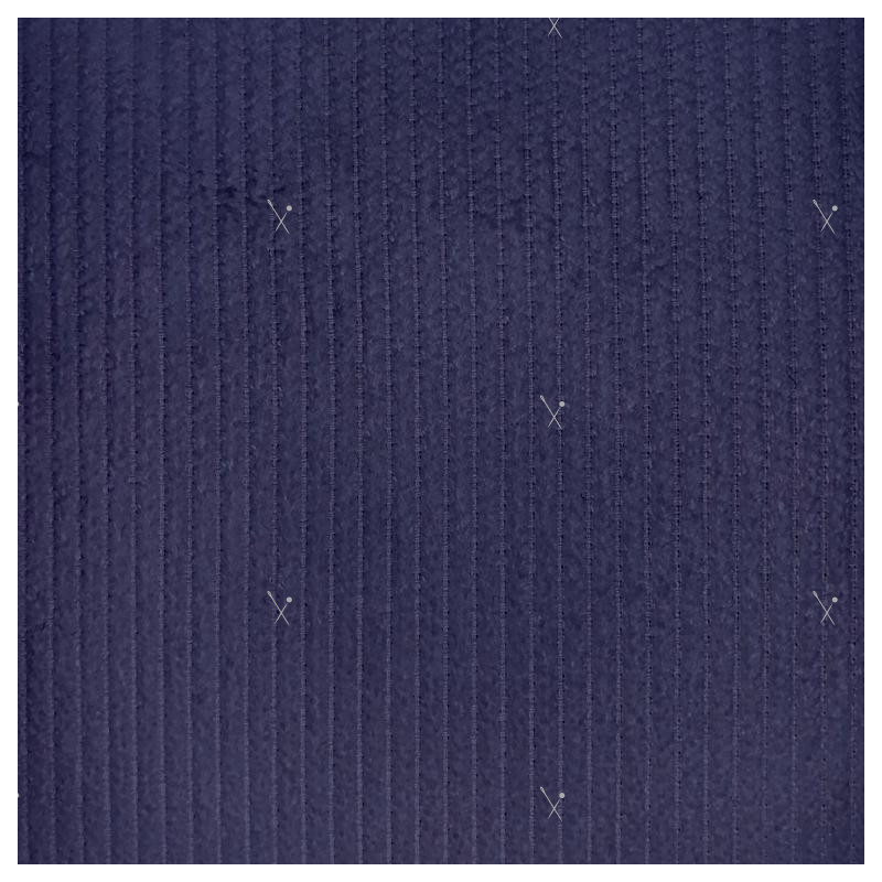 500 Stripes Corduroy Dark Blue